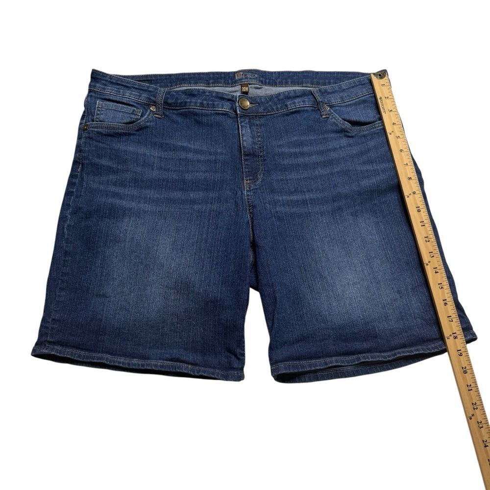 Kut from the Kloth Denim Shorts Blue Plus Size 20W - Picture 8 of 15